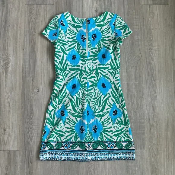 Lilly Pulitzer Layton Dress Sea Oat Ikatt Shift Dress Size Small - Picture 2 of 9
